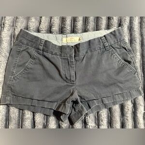 J. Crew Women's Charcoal Cotton Shorts